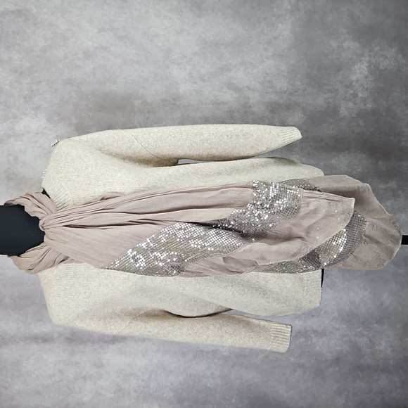 Ann Taylor Crewneck Button-Shoulder Detail 3/4 Sleeve Sweater Size Small - Picture 14 of 14